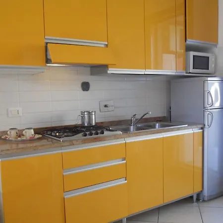 Colorful With Fenced Garden And Fireplace Apartment